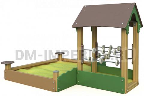 Уличное оборудование, Игровое оборудование, Детская песочница Ягодный дворик МФ 1.75 МФ 1.75