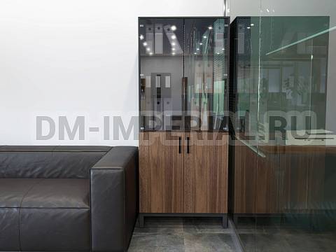 Офисная мебель, Кабинет руководителя, Шкаф для документации со стеклом КР-1.80