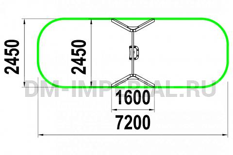 Уличное оборудование, Игровое оборудование, Качели КАЧ 1.8 КАЧ 1.8