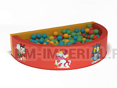 Сухой бассейн Полукруглый с рисунком