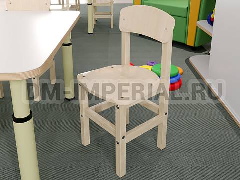 Оснащение детских садов, Стулья, Стул Богатырь, лак/лак С-005.01