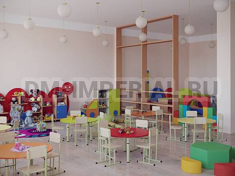 Оснащение детских садов, Столы, Стол круглый на регулируемых ножках СТ-010