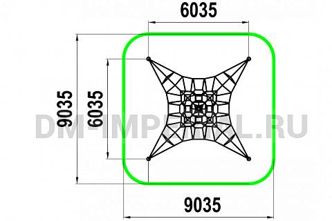 Уличное оборудование, Игровое оборудование, Фигура для лазания Корона МФ 1.55.1 МФ 1.55.1