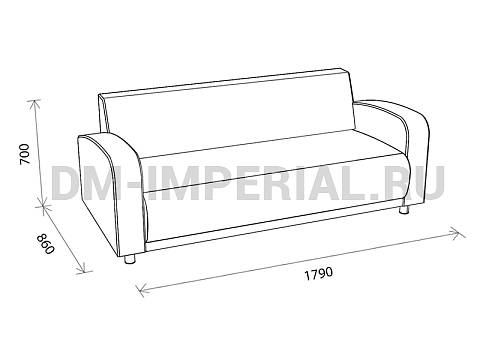 Оснащение детских садов, Мягкая мебель, Диван Престиж 3 места ММ-013-Д3