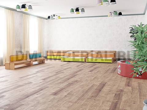 Оснащение детских садов, Кровати, Кровать 2-х ярусная выкатная с тумбой КР-012-Т