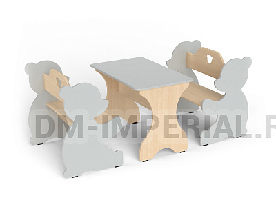 Скамья игровая Мишутка