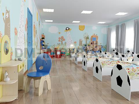 Оснащение детских садов, Стулья, Стул для актового зала, лак/краска С-046.02