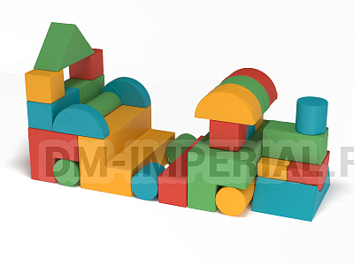 Мягкие игровые модули Паровоз