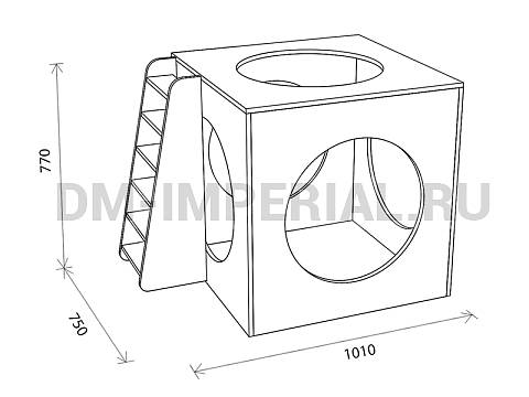 Оснащение детских садов, Игровая мебель, Куб игровой ИМ-066