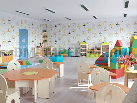 Оснащение детских садов, Шкафы, Стенка Любаша ШС-028