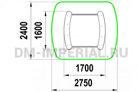 Уличное оборудование, Игровое оборудование, Детская песочница Волна МФ 1.28 МФ 1.28