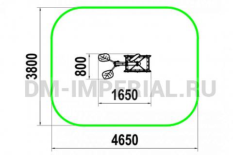Уличное оборудование, Игровое оборудование, Скамейка детская СД 1.25 СД 1.25