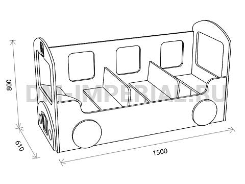 Оснащение детских садов, Игровая мебель, Автобус ИМ-047