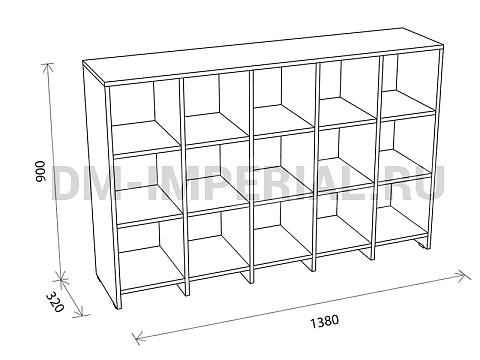 Оснащение детских садов, Шкафы, Шкаф для горшков на 15 мест ШГ-001-15