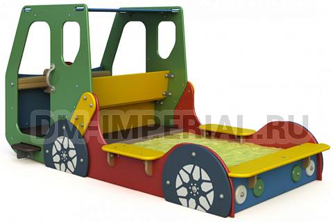 Уличное оборудование, Игровое оборудование, Детская песочница Пожарная МФ 1.60 МФ 1.60