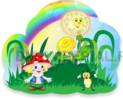 "Одуванчик", резной стенд