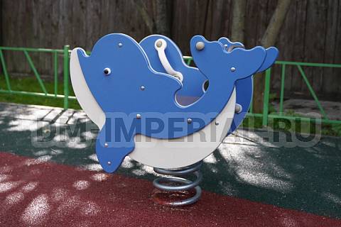Уличное оборудование, Игровое оборудование, Качалка на пружине Дельфин КА 1.30 КА 1.30