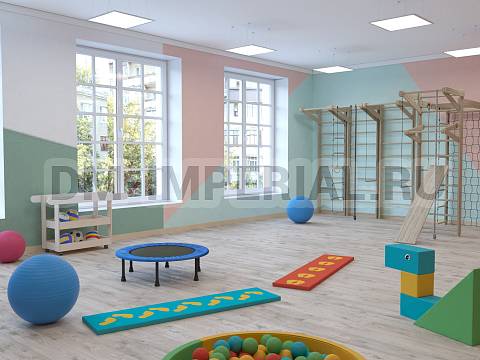 Оснащение детских садов, Детские уголки, Тележка для спортинвентаря ИМ-063