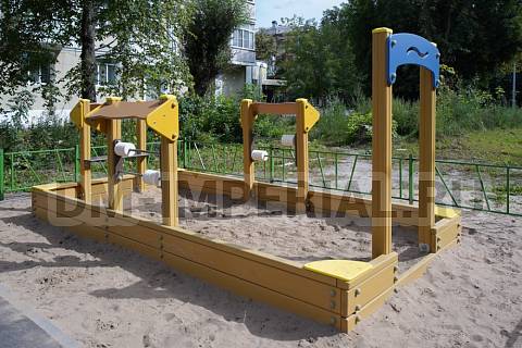 Уличное оборудование, Игровое оборудование, Детская песочница Дворик МФ 1.54 МФ 1.54
