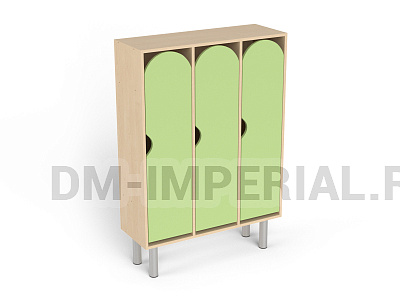 Шкаф 3-х секционный на металлических ножках стандарт