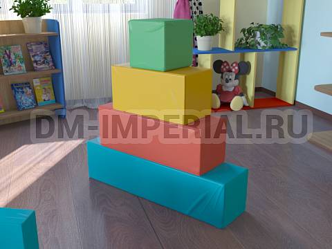 Оснащение детских садов, Мягкие модули, Развивающие мягкие модули Пирамидка ММ-РМ-02.023