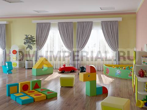 Оснащение детских садов, Мягкие модули, Мягкие игровые модули Дракоша ММ-ИМ-01.003