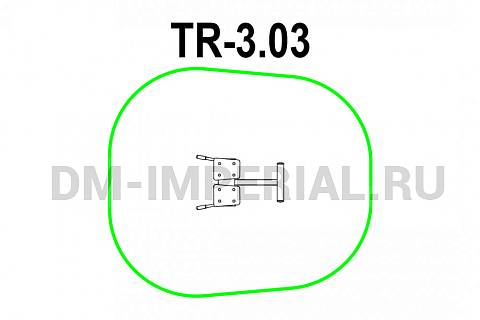 Уличное оборудование, Спортивное оборудование, Тренажер Гиперэкстензия ТР 3.03 ТР 3.03