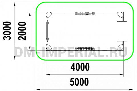 Уличное оборудование, Игровое оборудование, Детская песочница Дворик МФ 1.54 МФ 1.54