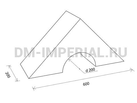 Оснащение детских садов, Мягкие модули, Мягкий модуль Арка 46 ММ-ЭМ-01.046