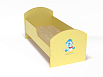 Кровать ясельная с бортиком с рисунком (разноцветный (ая), желтый, 1200*600)