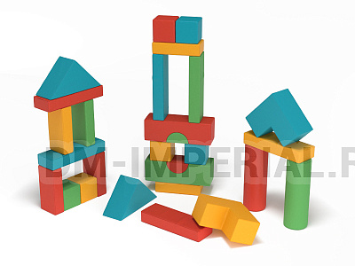 Мягкий конструктор Небоскреб