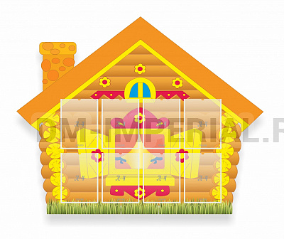 "Избушка", резной стенд