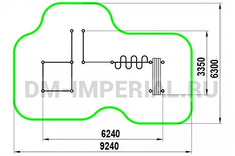 Уличное оборудование, Спортивное оборудование, Турники W-07.002 W-07.002