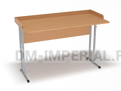 Стол лабораторный химии и биологии, с бортом, регулируемый на квадратной трубе