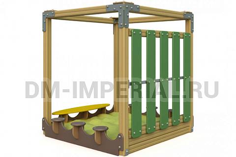 Уличное оборудование, Игровое оборудование, Песочница Куб-2 МФ 1.126 МФ 1.126
