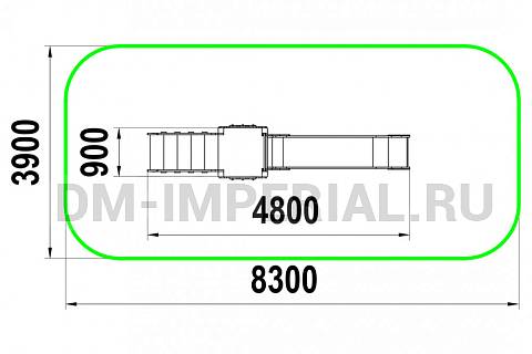 Уличное оборудование, Игровое оборудование, Детская горка Гусь МФ 1.81 МФ 1.81