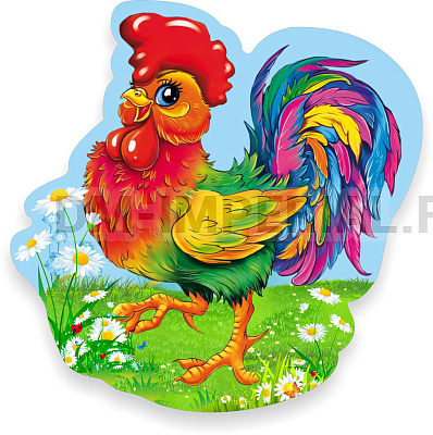 "Петух", резной стенд