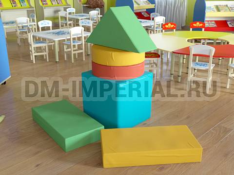 Оснащение детских садов, Мягкие модули, Мягкий конструктор Башня ММ-МК-02.004