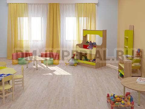 Оснащение детских садов, Мягкие модули, Комплект кресло Радуга ММ-ММ-016